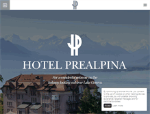 Tablet Screenshot of prealpina.ch